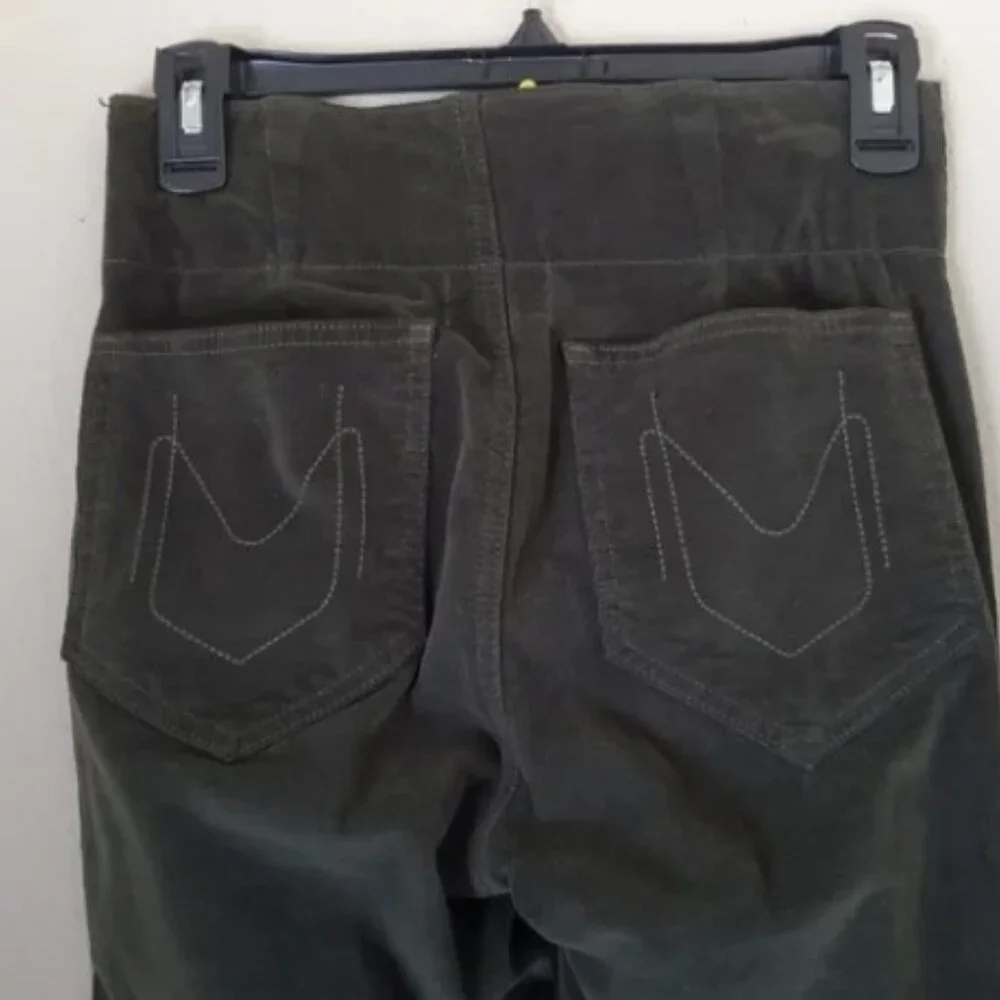 Show Me Your MuMu Green Corduroy Cam Cam Bells Pull On Pant Sz Med MSRP $162 - Picture 6 of 10